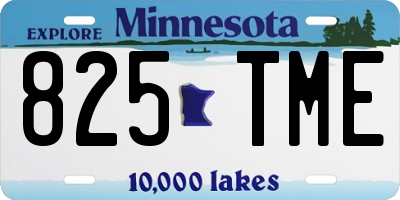 MN license plate 825TME