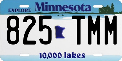 MN license plate 825TMM