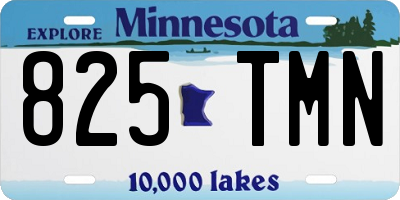 MN license plate 825TMN