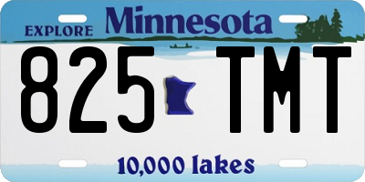 MN license plate 825TMT