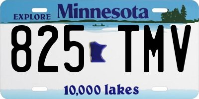MN license plate 825TMV