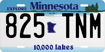 MN license plate 825TNM