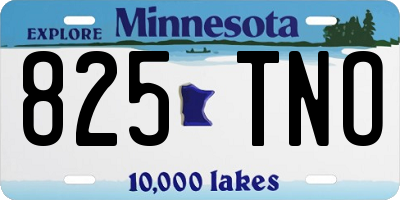 MN license plate 825TNO