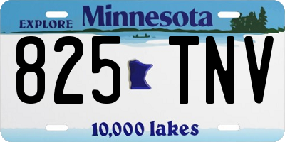MN license plate 825TNV