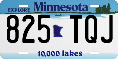 MN license plate 825TQJ