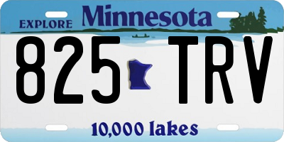 MN license plate 825TRV