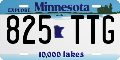 MN license plate 825TTG