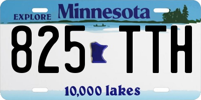 MN license plate 825TTH