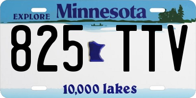 MN license plate 825TTV