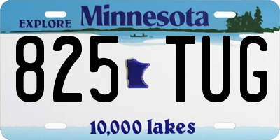MN license plate 825TUG