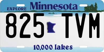 MN license plate 825TVM