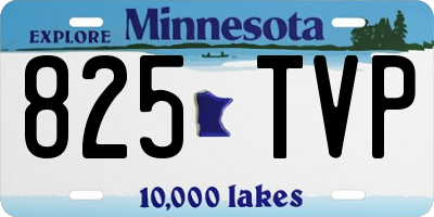MN license plate 825TVP