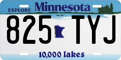 MN license plate 825TYJ