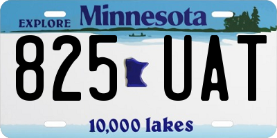 MN license plate 825UAT