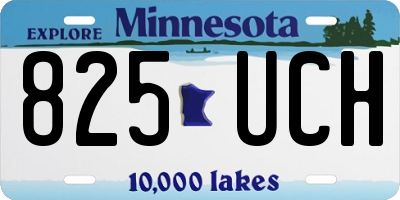 MN license plate 825UCH