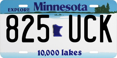 MN license plate 825UCK