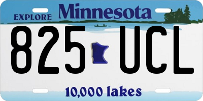 MN license plate 825UCL