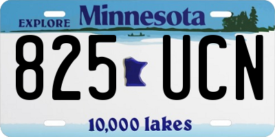 MN license plate 825UCN