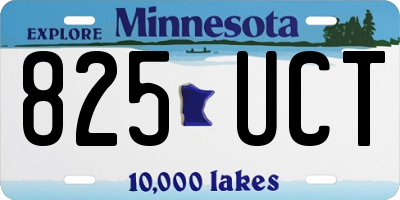 MN license plate 825UCT