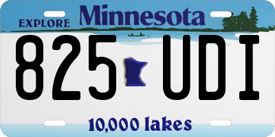 MN license plate 825UDI