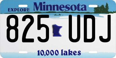 MN license plate 825UDJ