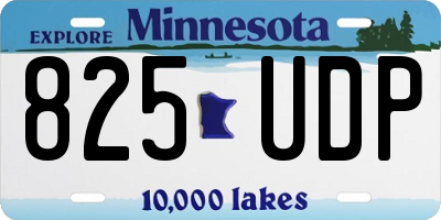 MN license plate 825UDP