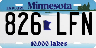 MN license plate 826LFN
