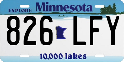 MN license plate 826LFY