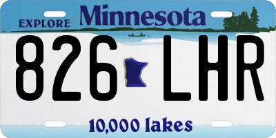 MN license plate 826LHR