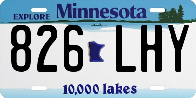 MN license plate 826LHY