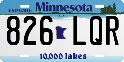 MN license plate 826LQR