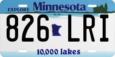 MN license plate 826LRI
