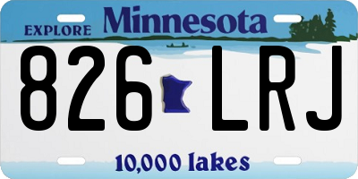 MN license plate 826LRJ