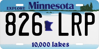 MN license plate 826LRP