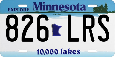 MN license plate 826LRS