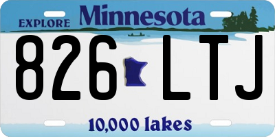MN license plate 826LTJ