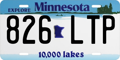MN license plate 826LTP