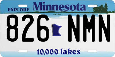 MN license plate 826NMN