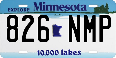 MN license plate 826NMP