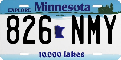 MN license plate 826NMY