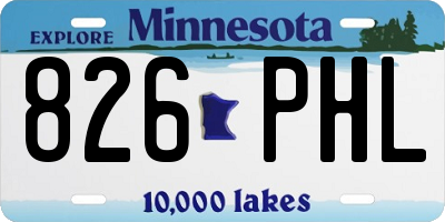 MN license plate 826PHL