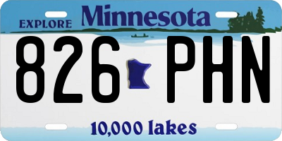 MN license plate 826PHN