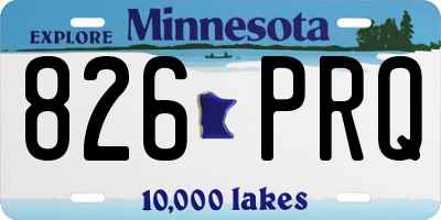 MN license plate 826PRQ