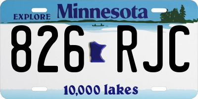 MN license plate 826RJC