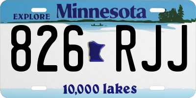 MN license plate 826RJJ