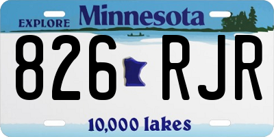 MN license plate 826RJR