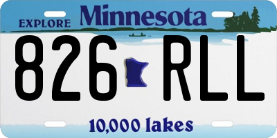 MN license plate 826RLL