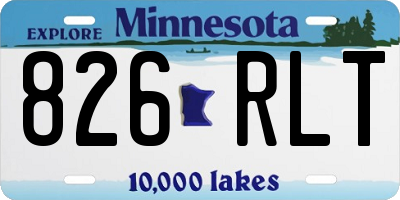MN license plate 826RLT