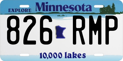 MN license plate 826RMP