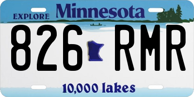 MN license plate 826RMR